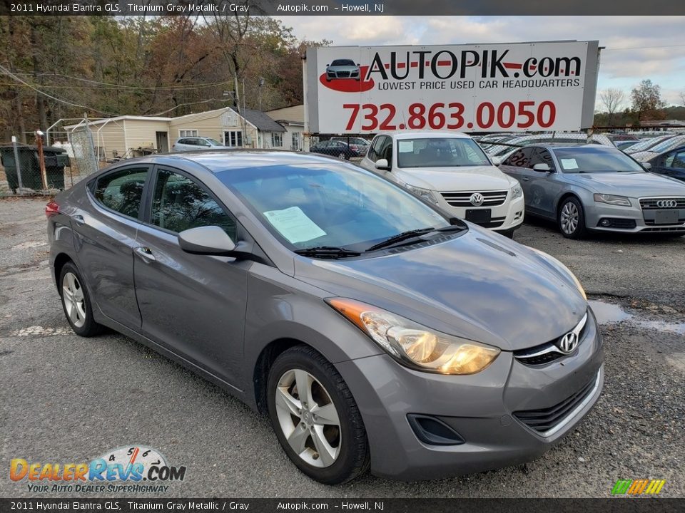 2011 Hyundai Elantra GLS Titanium Gray Metallic / Gray Photo #1