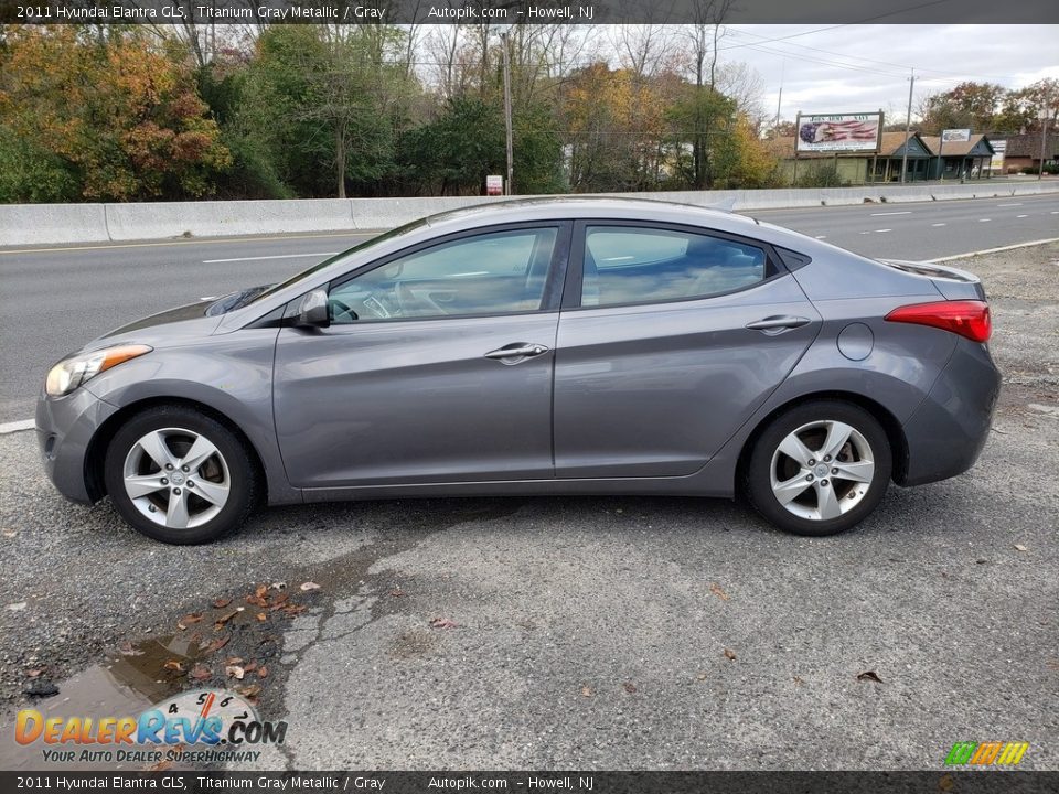 2011 Hyundai Elantra GLS Titanium Gray Metallic / Gray Photo #4