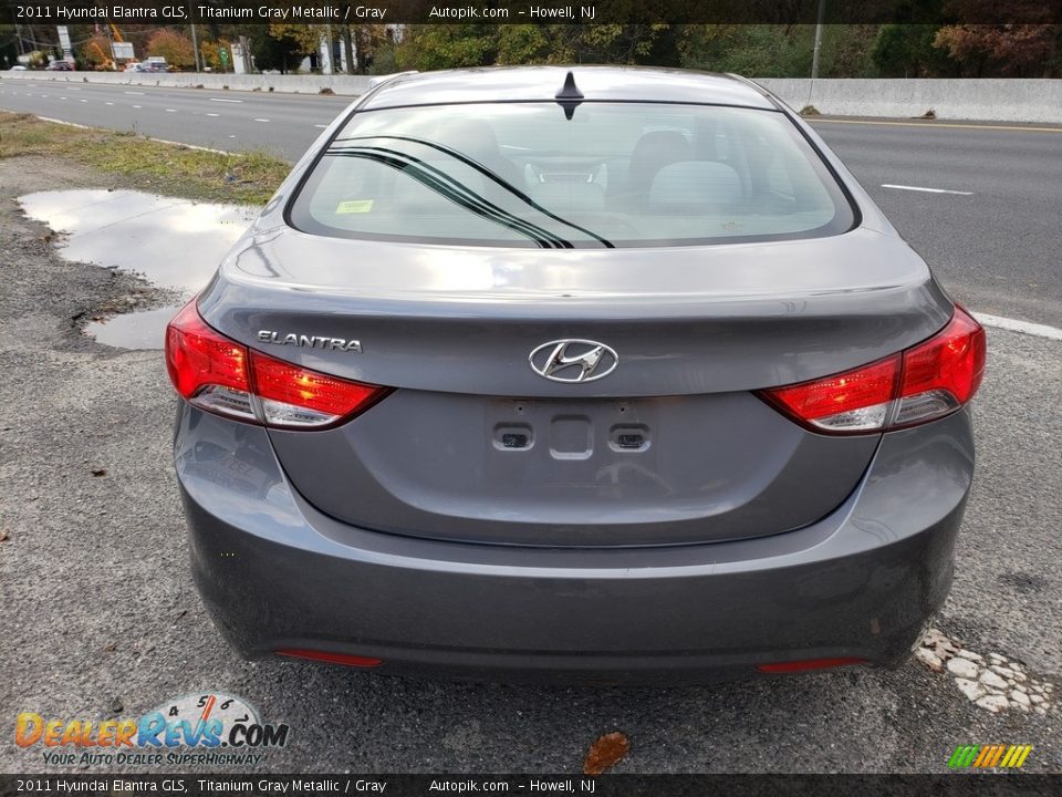 2011 Hyundai Elantra GLS Titanium Gray Metallic / Gray Photo #6