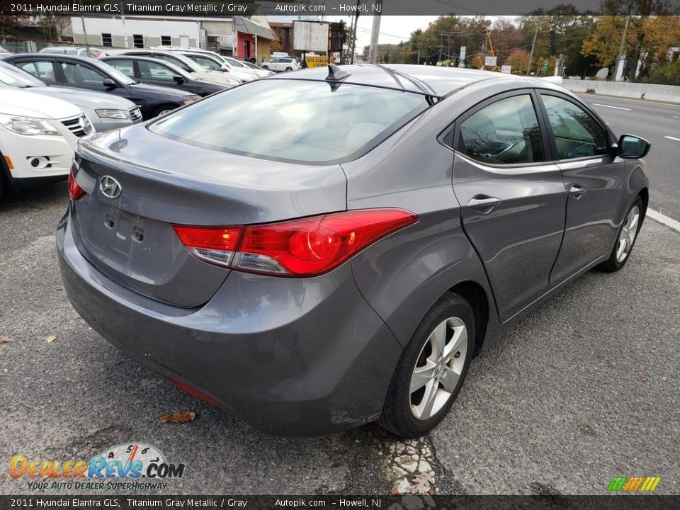 2011 Hyundai Elantra GLS Titanium Gray Metallic / Gray Photo #7
