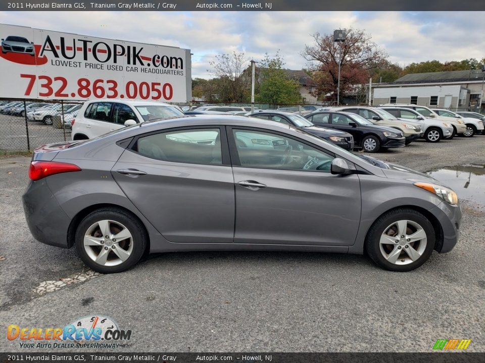 2011 Hyundai Elantra GLS Titanium Gray Metallic / Gray Photo #8