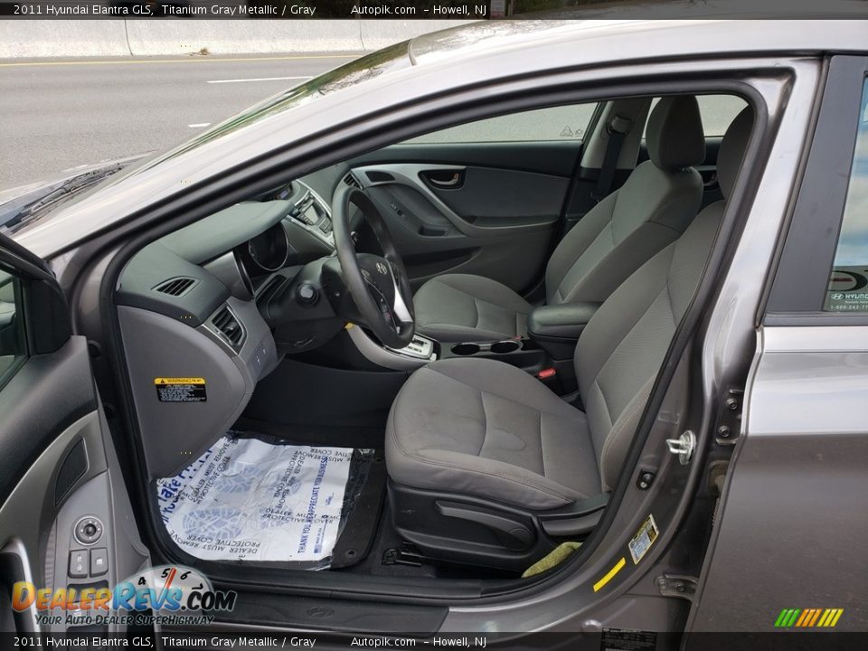2011 Hyundai Elantra GLS Titanium Gray Metallic / Gray Photo #9
