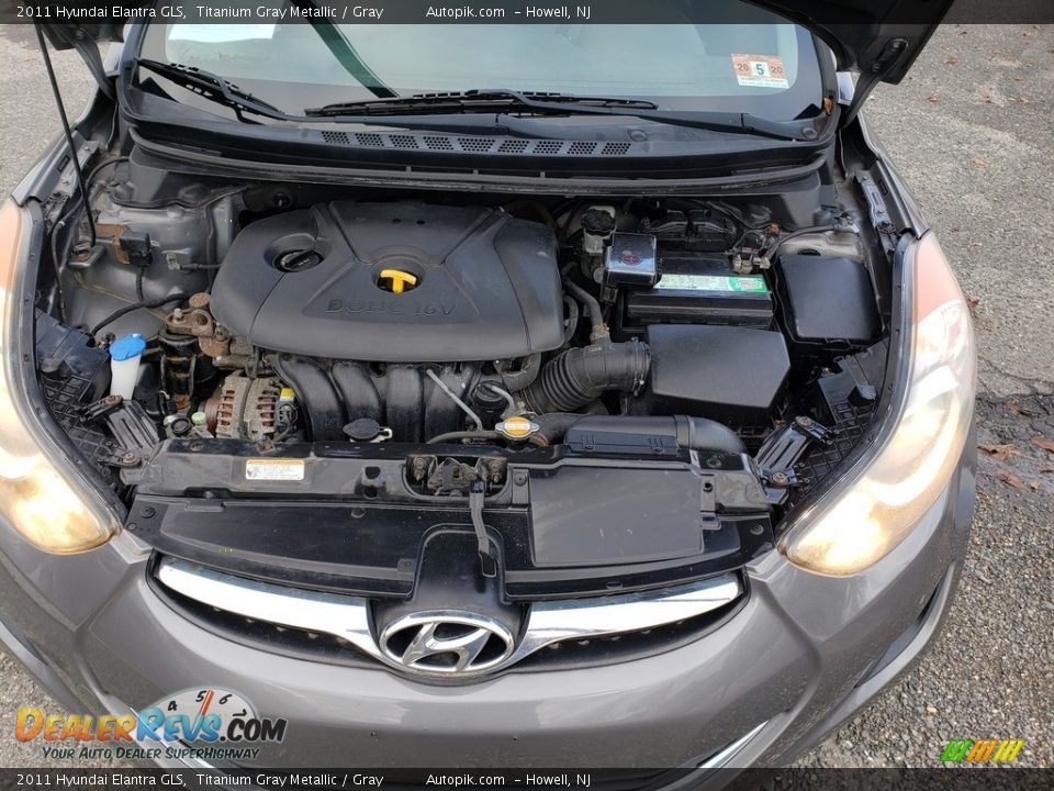 2011 Hyundai Elantra GLS Titanium Gray Metallic / Gray Photo #14