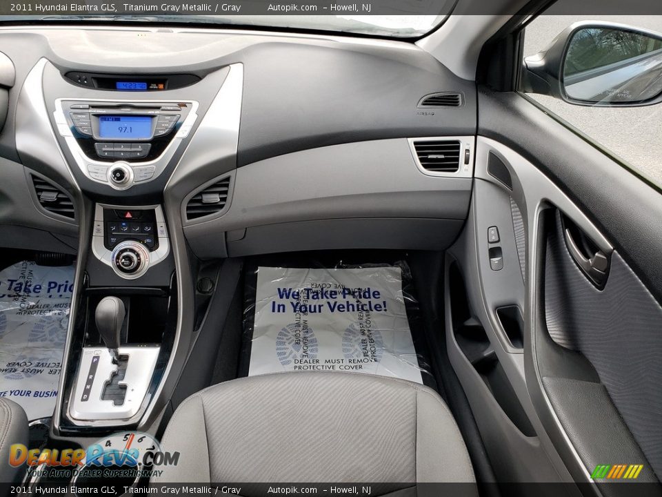 2011 Hyundai Elantra GLS Titanium Gray Metallic / Gray Photo #16