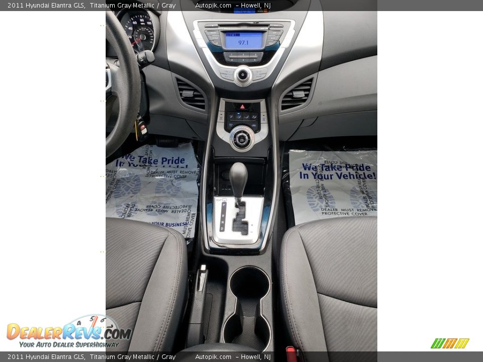 2011 Hyundai Elantra GLS Titanium Gray Metallic / Gray Photo #17