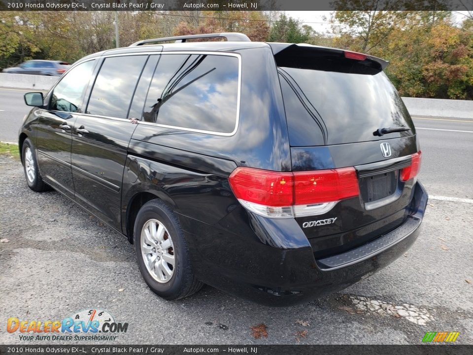 2010 Honda Odyssey EX-L Crystal Black Pearl / Gray Photo #5