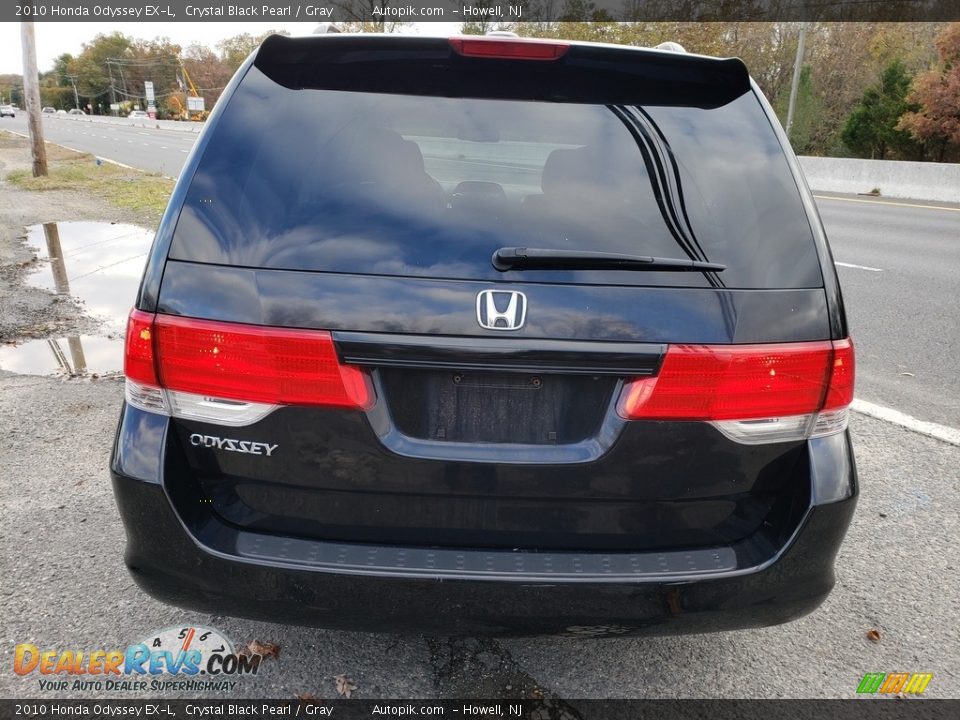 2010 Honda Odyssey EX-L Crystal Black Pearl / Gray Photo #6