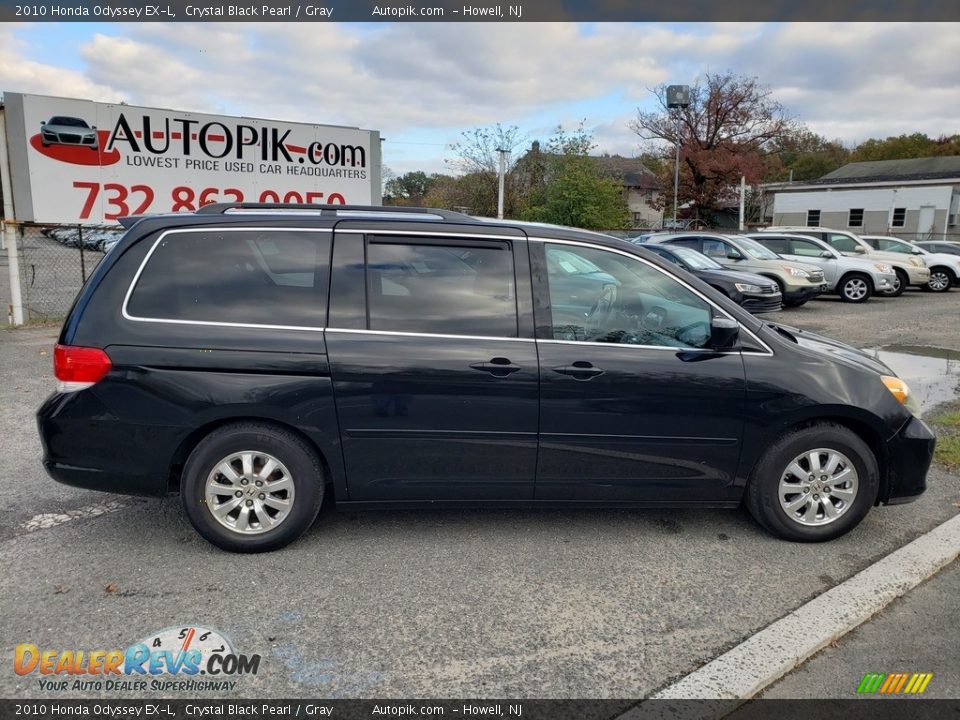 2010 Honda Odyssey EX-L Crystal Black Pearl / Gray Photo #8