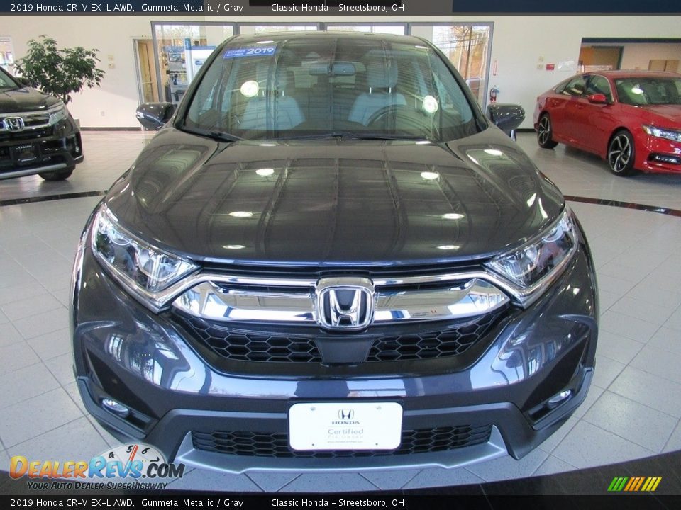 2019 Honda CR-V EX-L AWD Gunmetal Metallic / Gray Photo #2