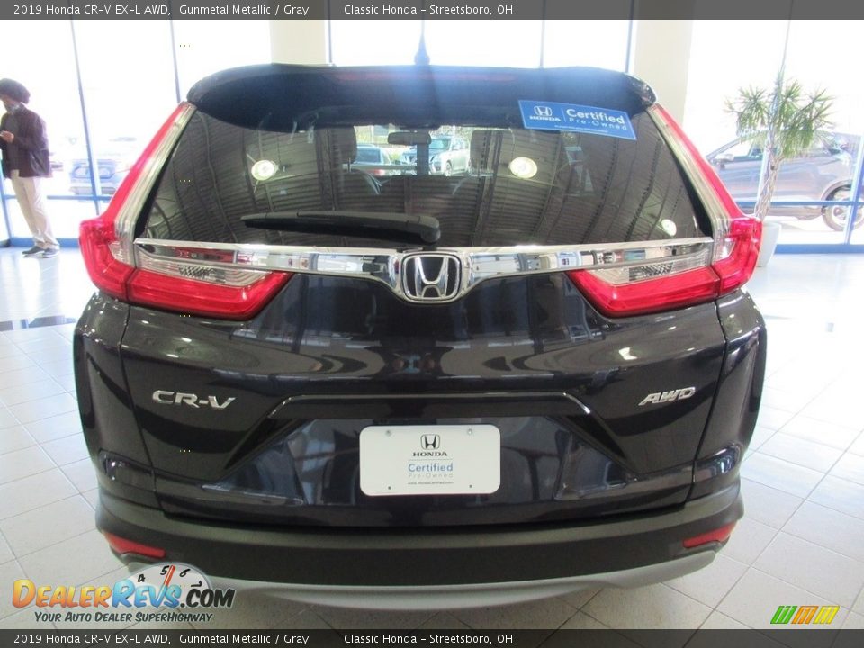 2019 Honda CR-V EX-L AWD Gunmetal Metallic / Gray Photo #8