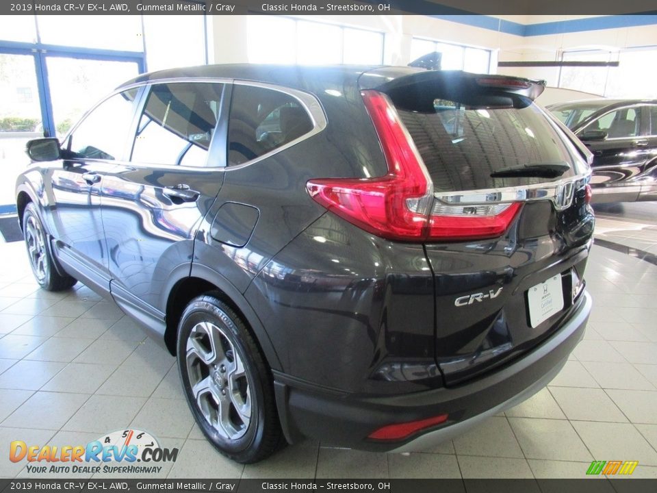 2019 Honda CR-V EX-L AWD Gunmetal Metallic / Gray Photo #9