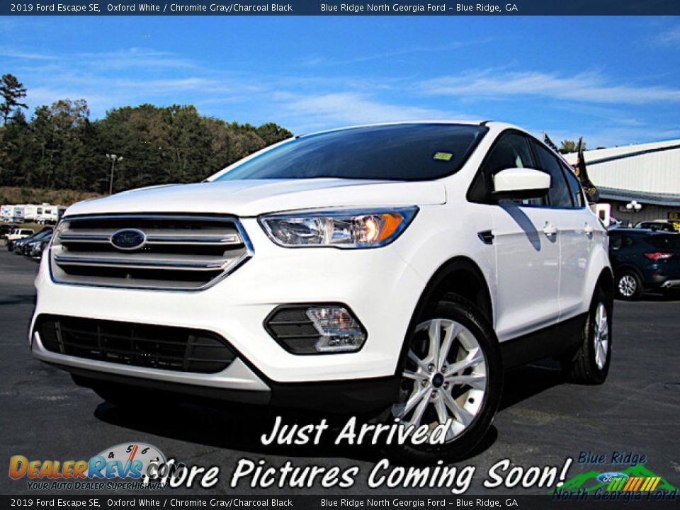 2019 Ford Escape SE Oxford White / Chromite Gray/Charcoal Black Photo #1