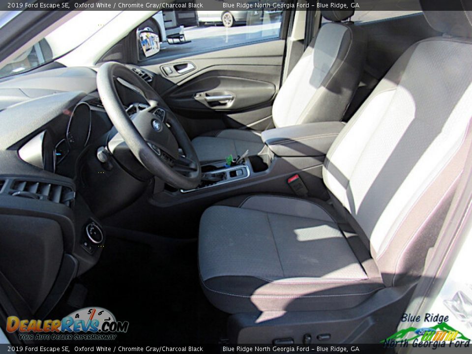 2019 Ford Escape SE Oxford White / Chromite Gray/Charcoal Black Photo #3