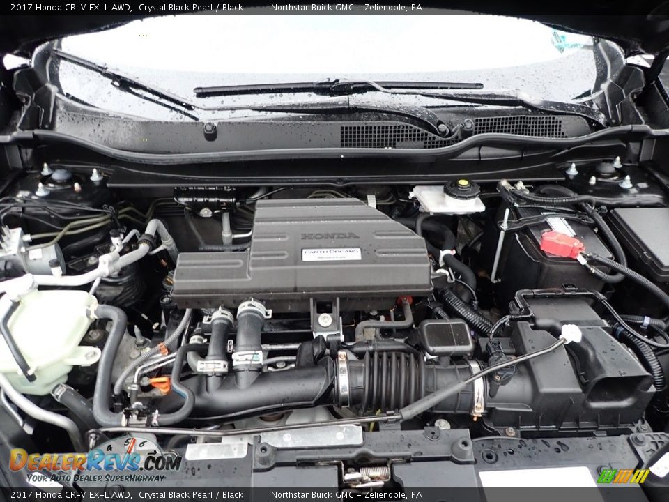 2017 Honda CR-V EX-L AWD Crystal Black Pearl / Black Photo #2