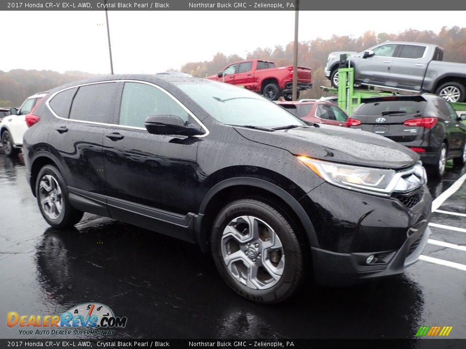 2017 Honda CR-V EX-L AWD Crystal Black Pearl / Black Photo #4