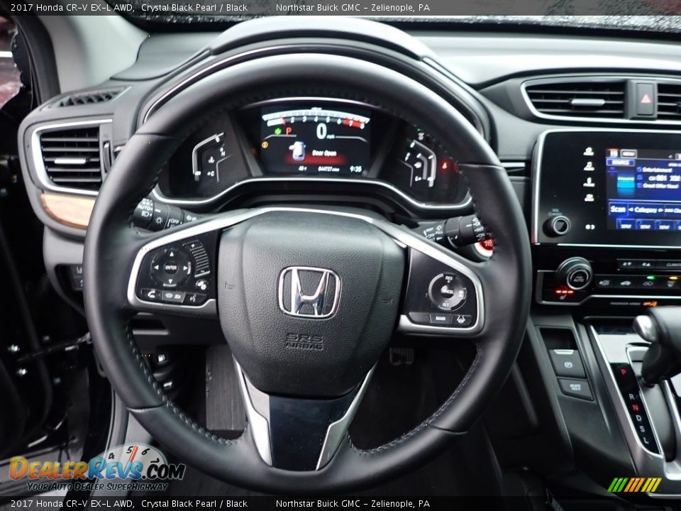 2017 Honda CR-V EX-L AWD Crystal Black Pearl / Black Photo #24