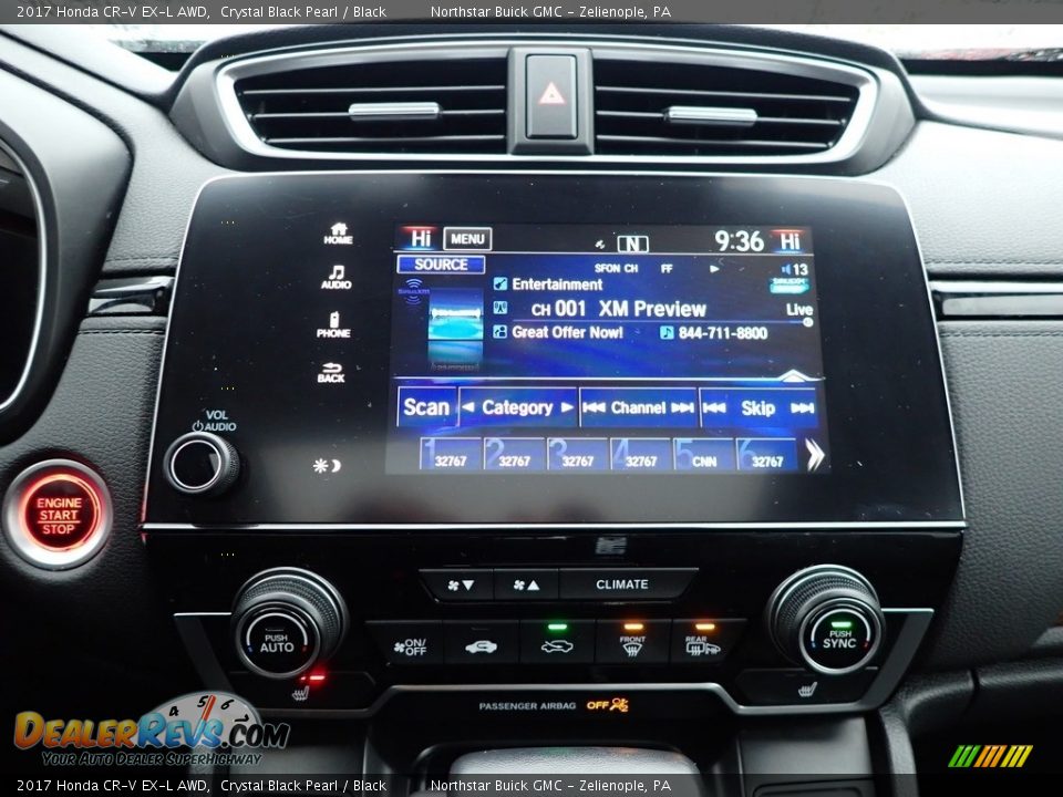 2017 Honda CR-V EX-L AWD Crystal Black Pearl / Black Photo #25
