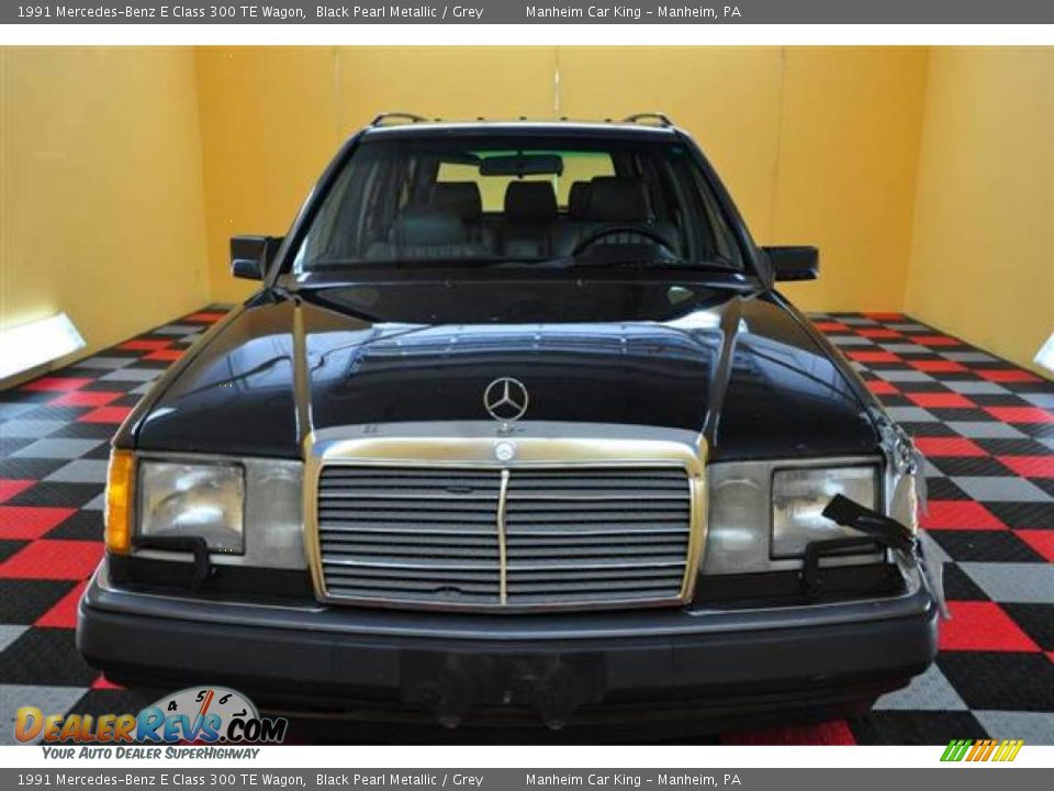 1991 Mercedes-Benz E Class 300 TE Wagon Black Pearl Metallic / Grey Photo #2