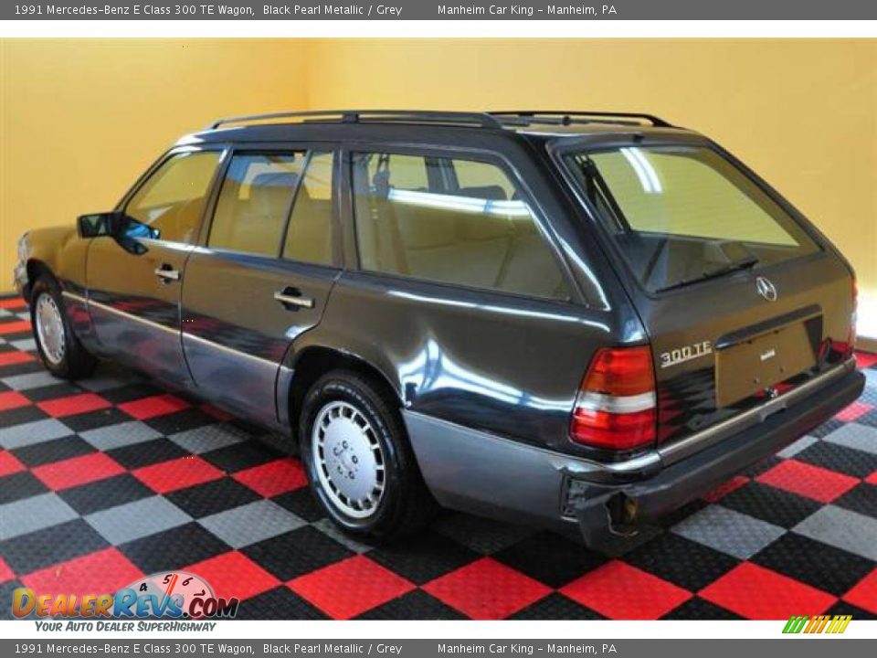 1991 Mercedes-Benz E Class 300 TE Wagon Black Pearl Metallic / Grey Photo #4