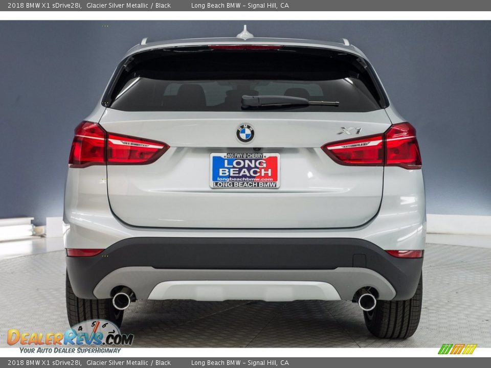 2018 BMW X1 sDrive28i Glacier Silver Metallic / Black Photo #3