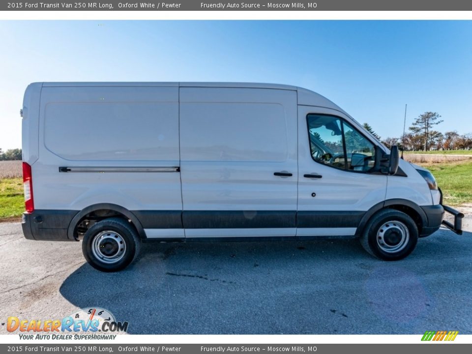 2015 Ford Transit Van 250 MR Long Oxford White / Pewter Photo #3