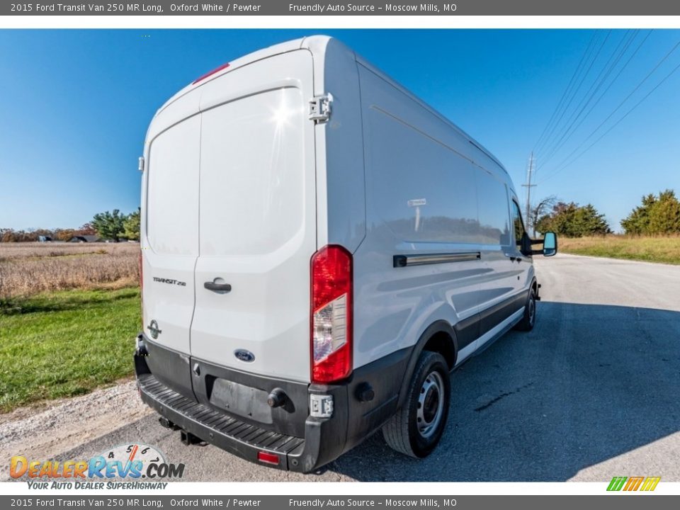 2015 Ford Transit Van 250 MR Long Oxford White / Pewter Photo #4