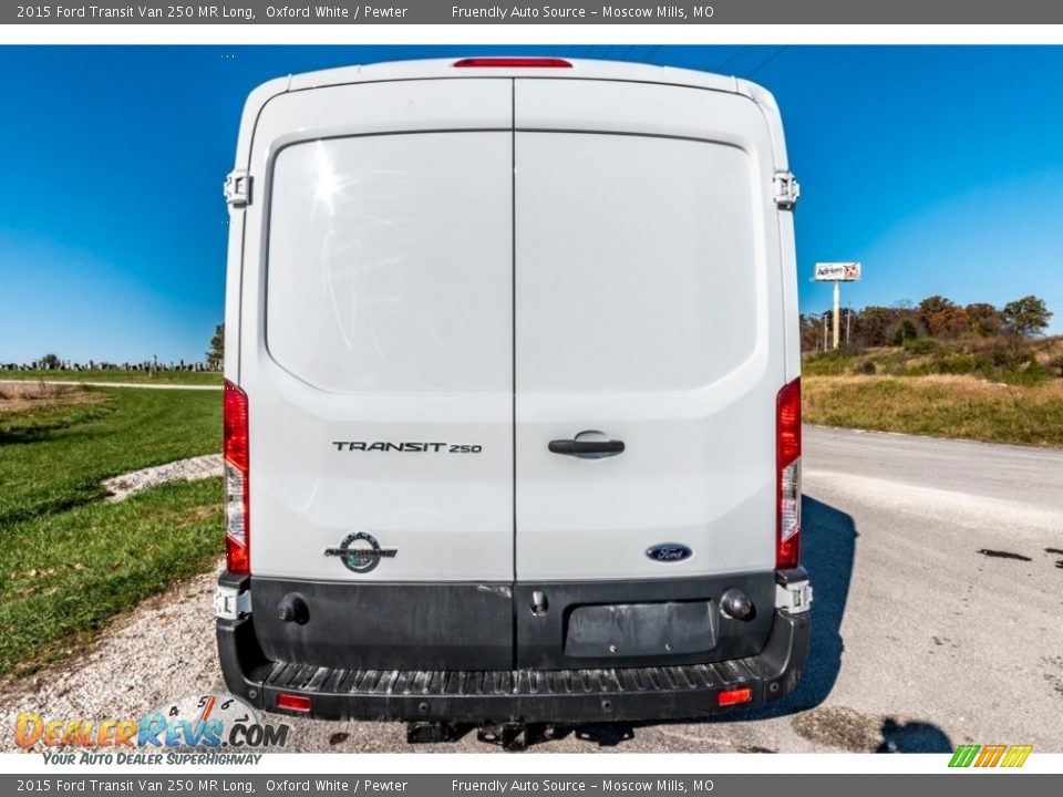 2015 Ford Transit Van 250 MR Long Oxford White / Pewter Photo #5