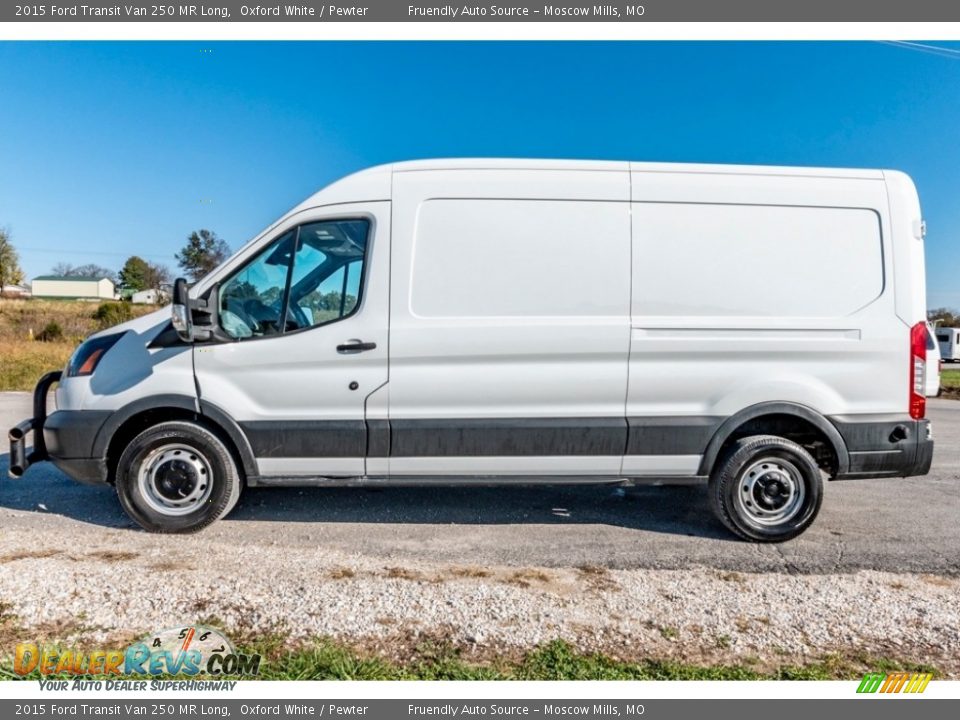 2015 Ford Transit Van 250 MR Long Oxford White / Pewter Photo #7