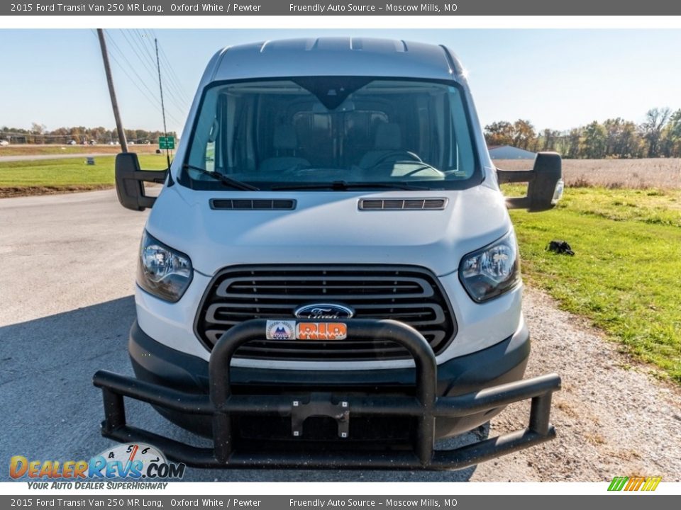 2015 Ford Transit Van 250 MR Long Oxford White / Pewter Photo #9