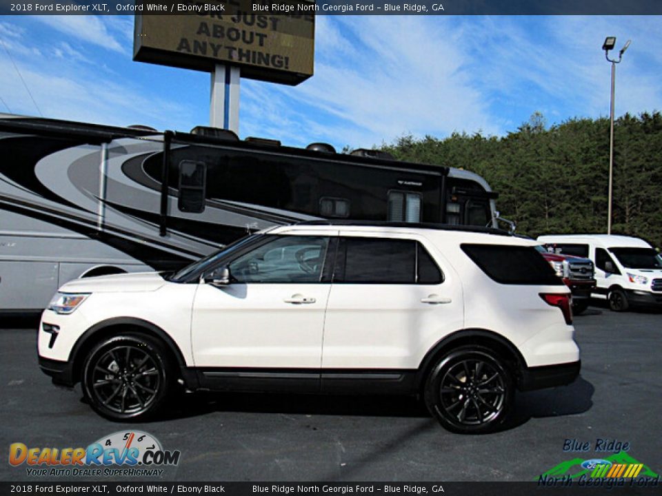 2018 Ford Explorer XLT Oxford White / Ebony Black Photo #2