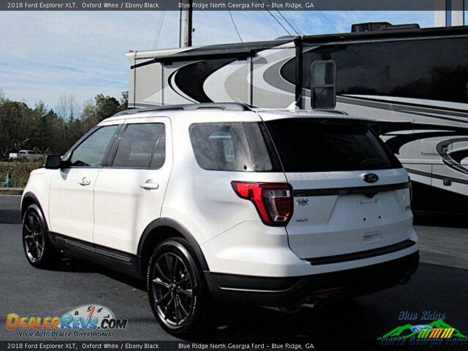 2018 Ford Explorer XLT Oxford White / Ebony Black Photo #3