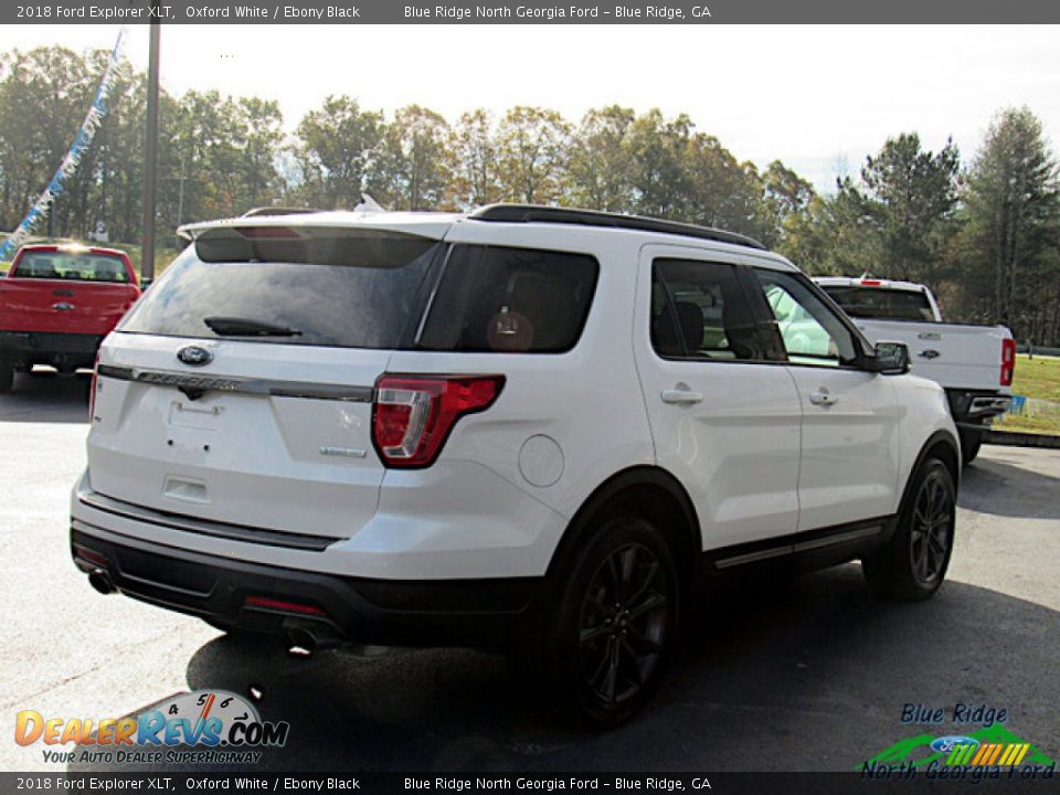 2018 Ford Explorer XLT Oxford White / Ebony Black Photo #5