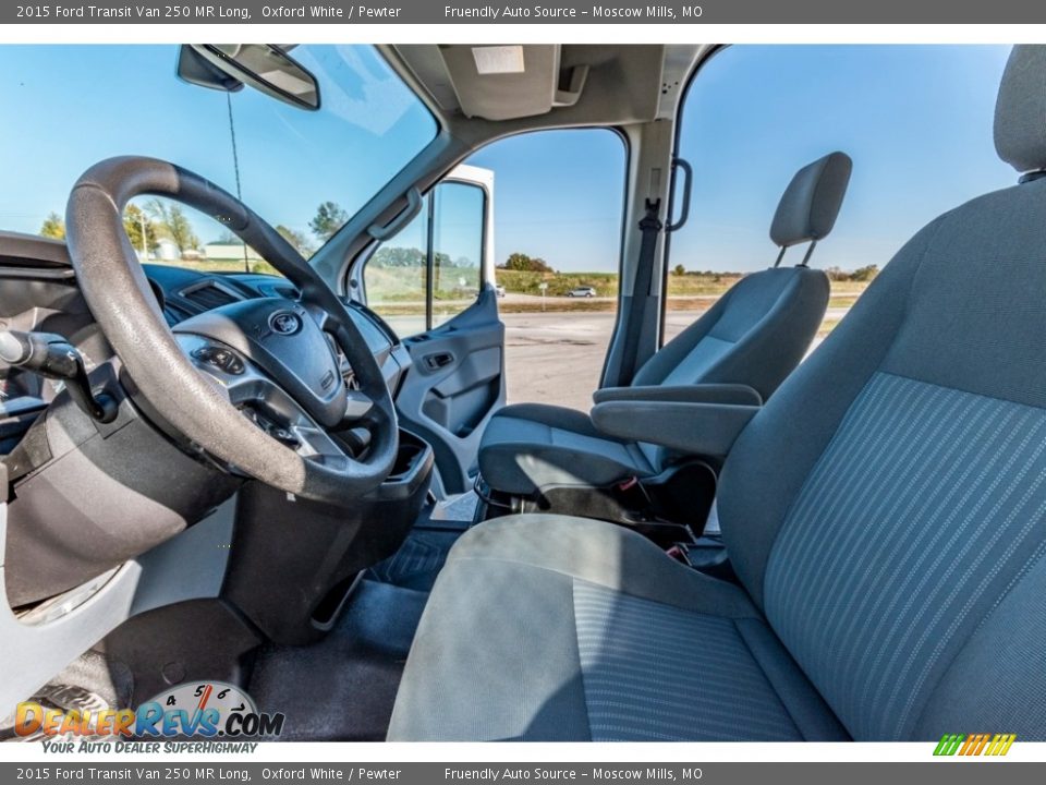 2015 Ford Transit Van 250 MR Long Oxford White / Pewter Photo #19