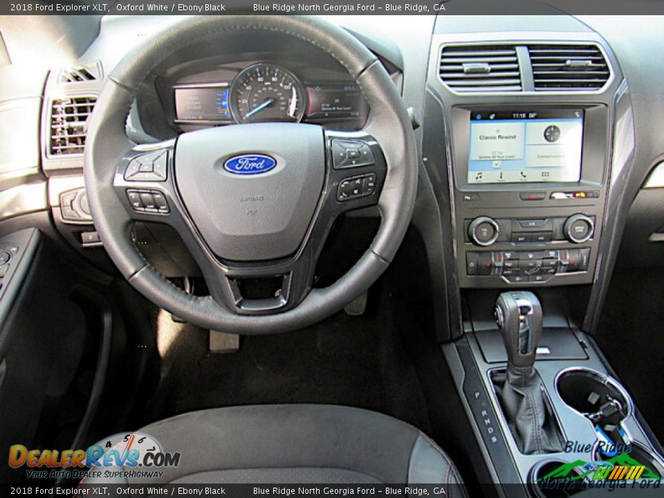 2018 Ford Explorer XLT Oxford White / Ebony Black Photo #16