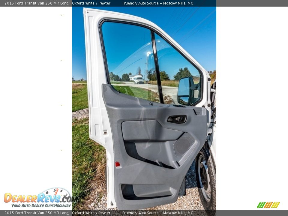 2015 Ford Transit Van 250 MR Long Oxford White / Pewter Photo #21