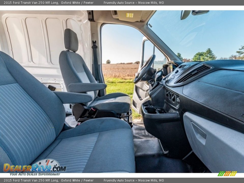 2015 Ford Transit Van 250 MR Long Oxford White / Pewter Photo #30