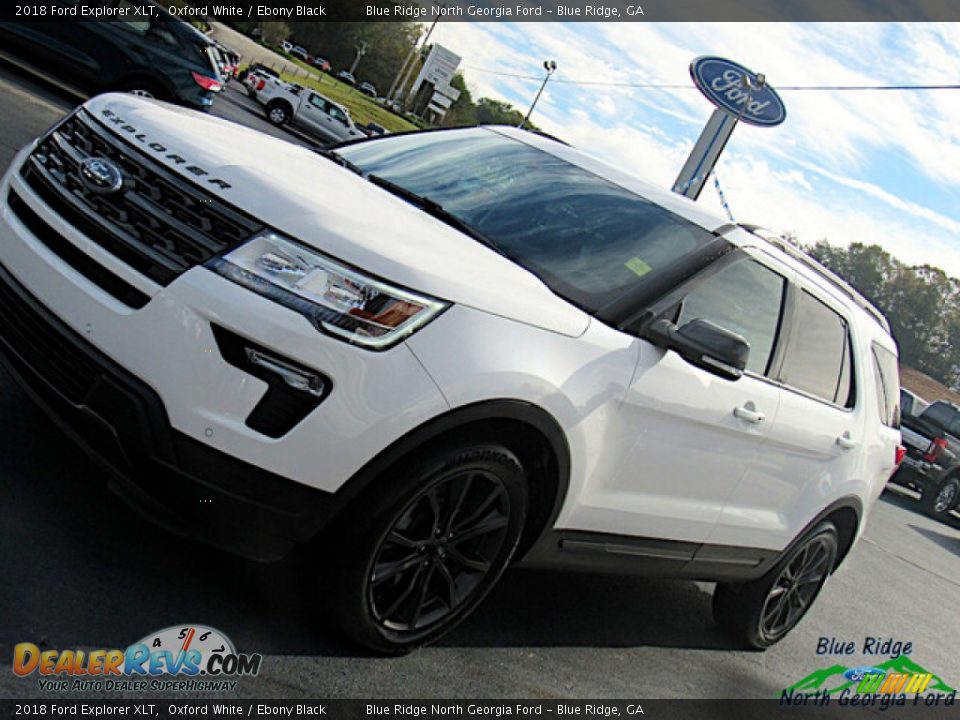 2018 Ford Explorer XLT Oxford White / Ebony Black Photo #26