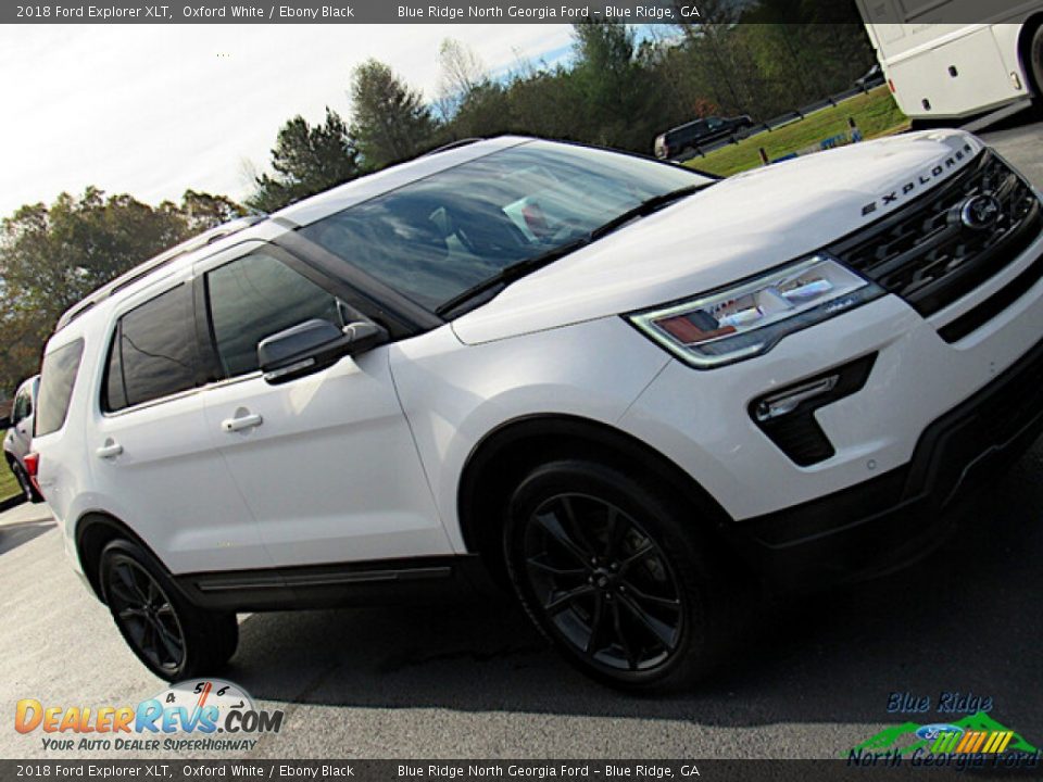 2018 Ford Explorer XLT Oxford White / Ebony Black Photo #27