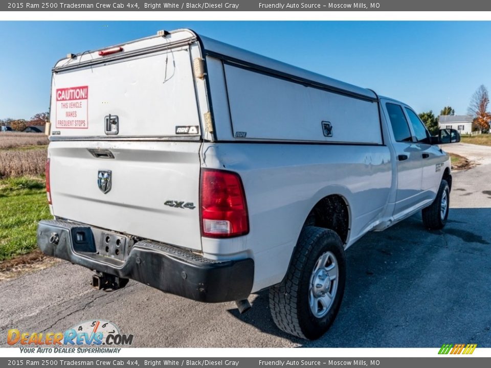 2015 Ram 2500 Tradesman Crew Cab 4x4 Bright White / Black/Diesel Gray Photo #4