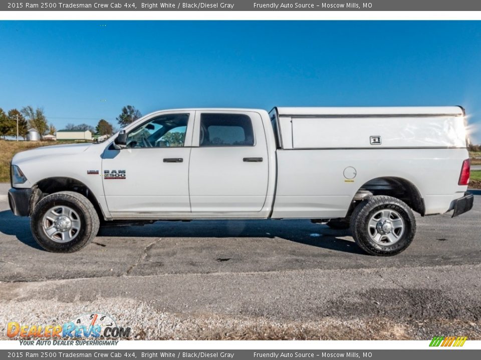 2015 Ram 2500 Tradesman Crew Cab 4x4 Bright White / Black/Diesel Gray Photo #7