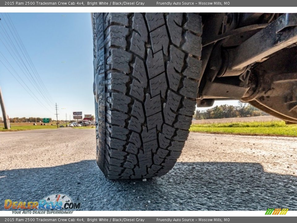 2015 Ram 2500 Tradesman Crew Cab 4x4 Bright White / Black/Diesel Gray Photo #12