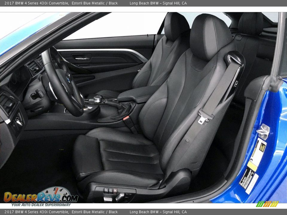 Black Interior - 2017 BMW 4 Series 430i Convertible Photo #27