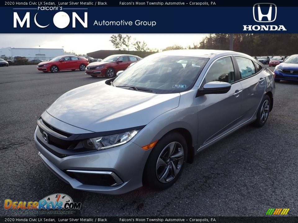 2020 Honda Civic LX Sedan Lunar Silver Metallic / Black Photo #1