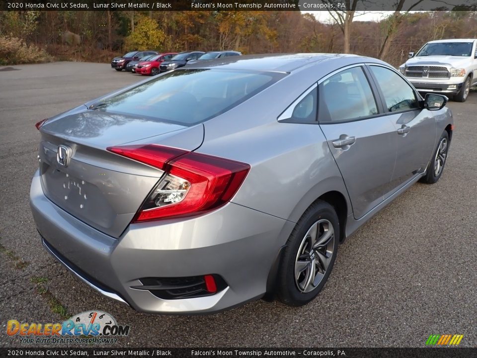 2020 Honda Civic LX Sedan Lunar Silver Metallic / Black Photo #5