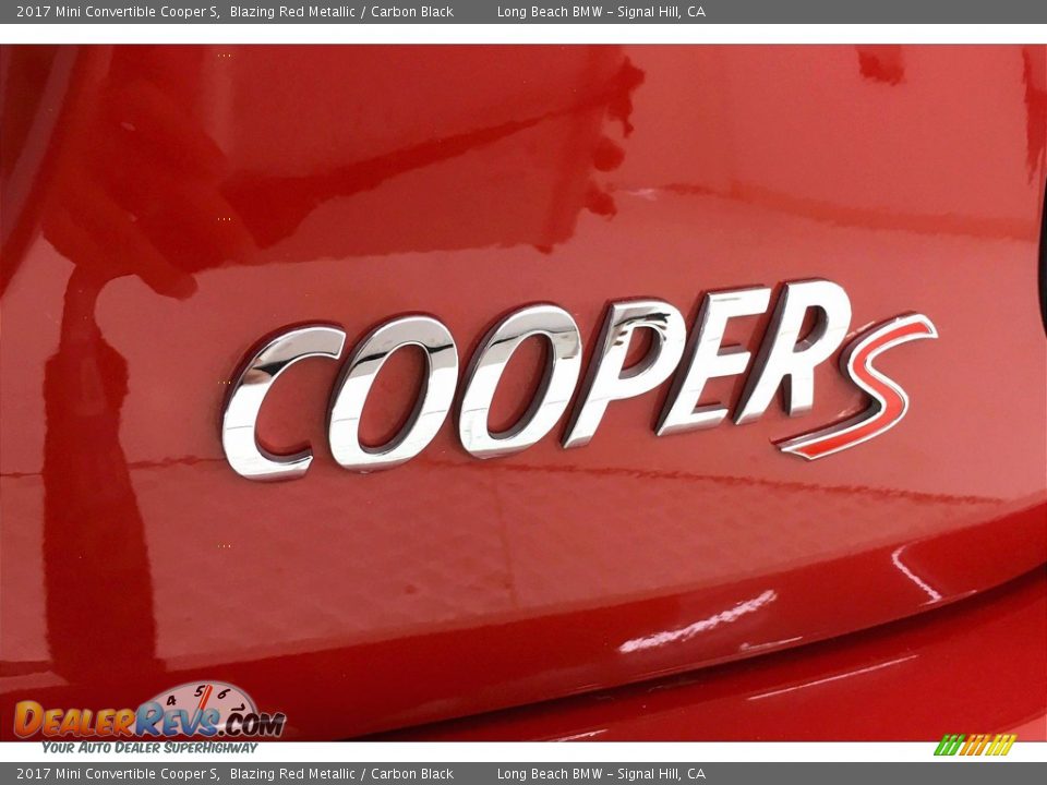 2017 Mini Convertible Cooper S Blazing Red Metallic / Carbon Black Photo #7