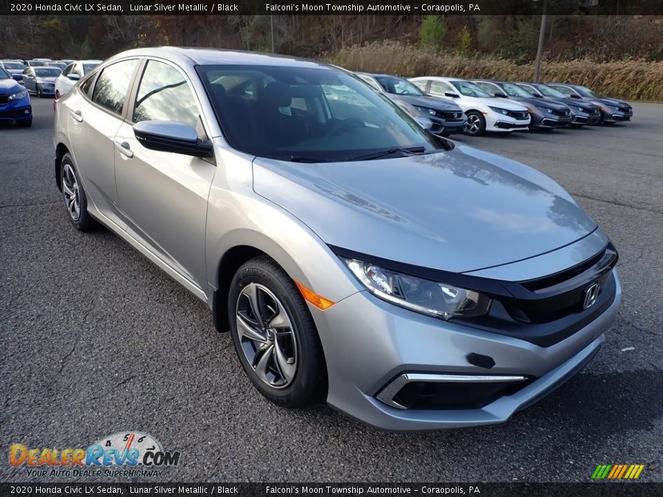 Front 3/4 View of 2020 Honda Civic LX Sedan Photo #6