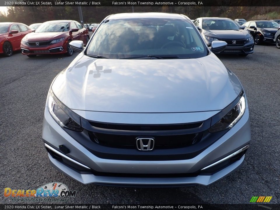 2020 Honda Civic LX Sedan Lunar Silver Metallic / Black Photo #7