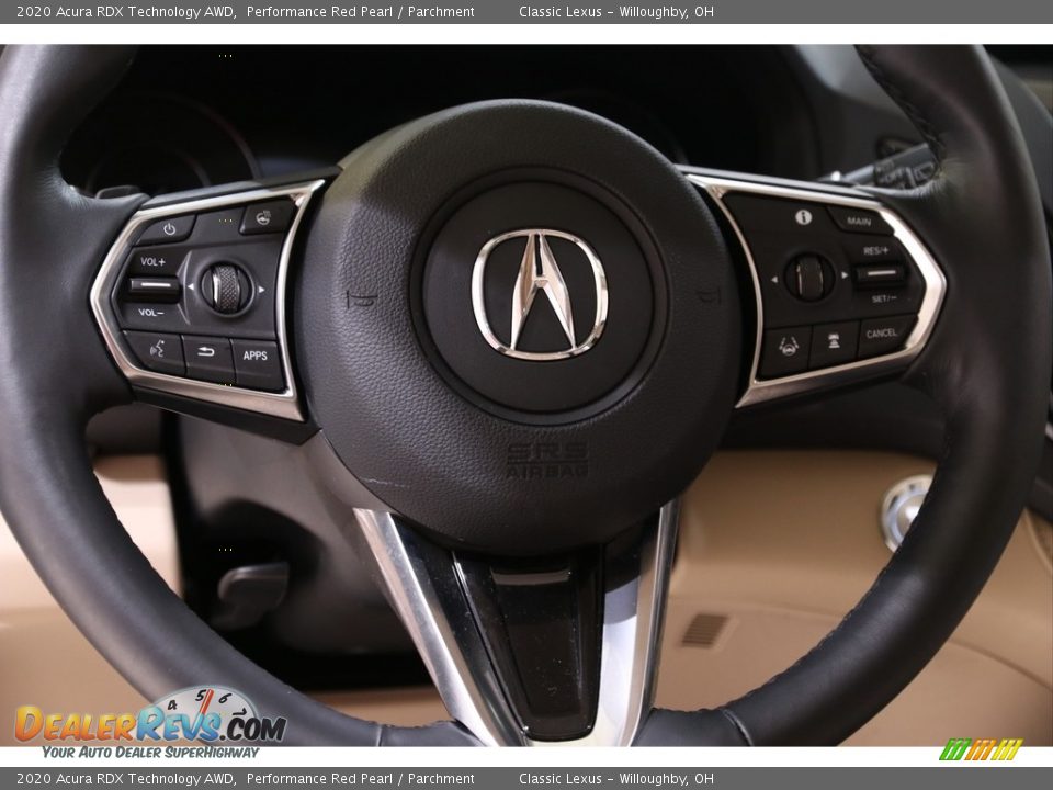 2020 Acura RDX Technology AWD Steering Wheel Photo #10