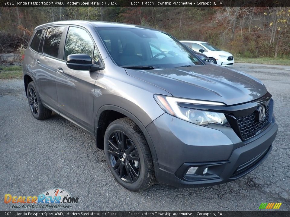 Front 3/4 View of 2021 Honda Passport Sport AWD Photo #6