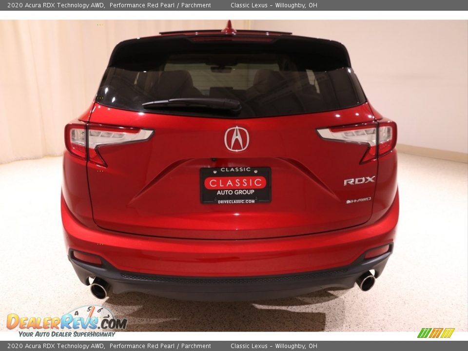 2020 Acura RDX Technology AWD Performance Red Pearl / Parchment Photo #34